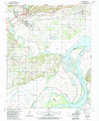 Download a high-resolution, GPS-compatible USGS topo map for Alma, AR (1988 edition)