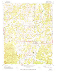 1972 Map of Alpena, AR, 1973 Print