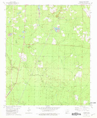 preview thumbnail of historical topo map of Calhoun County, AR in 1981