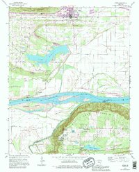 Download a high-resolution, GPS-compatible USGS topo map for Atkins, AR (1995 edition)