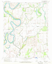 preview thumbnail of historical topo map of Woodruff County, AR in 1967