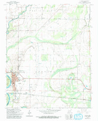 1968 Map of Augusta, AR, 1993 Print