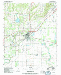 Download a high-resolution, GPS-compatible USGS topo map for Bald Knob, AR (1994 edition)