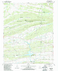Download a high-resolution, GPS-compatible USGS topo map for Barber, AR (1988 edition)