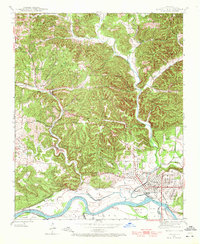 preview thumbnail of historical topo map of Batesville, AR in 1943