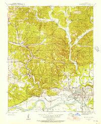 Download a high-resolution, GPS-compatible USGS topo map for Batesville, AR (1956 edition)