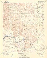 preview thumbnail of historical topo map of Ben Lomond, AR in 1951
