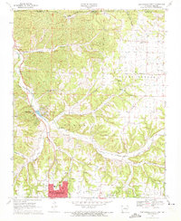 Download a high-resolution, GPS-compatible USGS topo map for Bentonville North, AR (1972 edition)