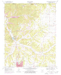 Download a high-resolution, GPS-compatible USGS topo map for Bentonville North, AR (1977 edition)