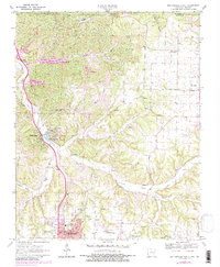Download a high-resolution, GPS-compatible USGS topo map for Bentonville North, AR (1982 edition)