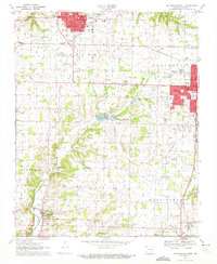 Download a high-resolution, GPS-compatible USGS topo map for Bentonville South, AR (1972 edition)
