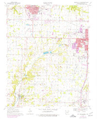 Download a high-resolution, GPS-compatible USGS topo map for Bentonville South, AR (1977 edition)