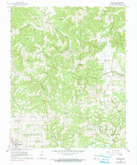 Download a high-resolution, GPS-compatible USGS topo map for Bergman, AR (1990 edition)