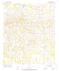 1951 Map of Blevins, AR, 1952 Print