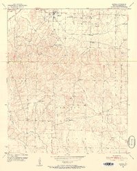 Download a high-resolution, GPS-compatible USGS topo map for Blevins, AR (1952 edition)