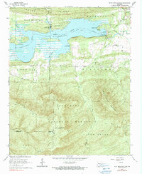 Download a high-resolution, GPS-compatible USGS topo map for Blue Mountain Dam, AR (1990 edition)