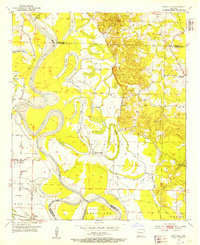 1952 Map of Lafayette County, AR, 1953 Print