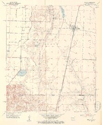 1952 Map of Bradley, 1953 Print