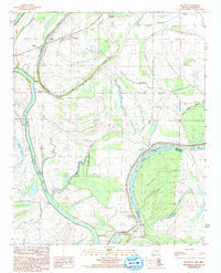 preview thumbnail of historical topo map of Lee County, AR in 1984