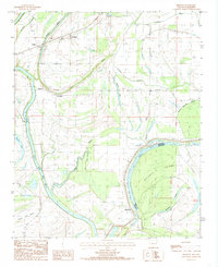 Download a high-resolution, GPS-compatible USGS topo map for Brickeys, AR (1985 edition)