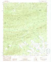 preview thumbnail of historical topo map of Montgomery County, AR in 1985