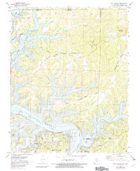 Download a high-resolution, GPS-compatible USGS topo map for Bull Shoals, AR (1982 edition)