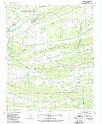 Download a high-resolution, GPS-compatible USGS topo map for Burnville, AR (1988 edition)