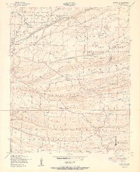 Download a high-resolution, GPS-compatible USGS topo map for Burnville, AR (1951 edition)