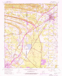preview thumbnail of historical topo map of Cabot, AR in 1954