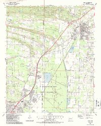 Download a high-resolution, GPS-compatible USGS topo map for Cabot, AR (1987 edition)