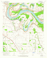 Download a high-resolution, GPS-compatible USGS topo map for Cades, AR (1965 edition)