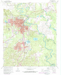 Download a high-resolution, GPS-compatible USGS topo map for Camden, AR (1986 edition)