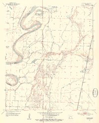 Download a high-resolution, GPS-compatible USGS topo map for Canfield, AR (1953 edition)