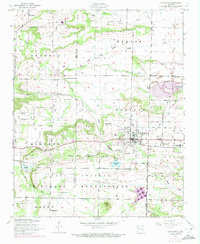 Download a high-resolution, GPS-compatible USGS topo map for Charleston, AR (1973 edition)