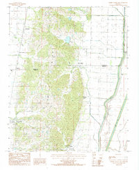 Download a high-resolution, GPS-compatible USGS topo map for Cherry Valley East, AR (1985 edition)