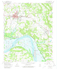 Download a high-resolution, GPS-compatible USGS topo map for Clarksville, AR (1981 edition)