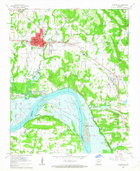 Download a high-resolution, GPS-compatible USGS topo map for Clarksville, AR (1963 edition)