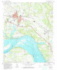 Download a high-resolution, GPS-compatible USGS topo map for Clarksville, AR (1993 edition)