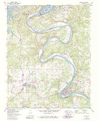 Download a high-resolution, GPS-compatible USGS topo map for Cotter, AR (1988 edition)