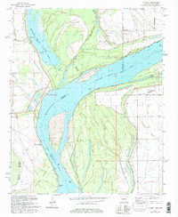 preview thumbnail of historical topo map of Lee County, AR in 1981