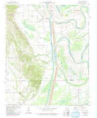 Download a high-resolution, GPS-compatible USGS topo map for Dansby, AR (1991 edition)