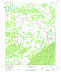 Download a high-resolution, GPS-compatible USGS topo map for Danville, AR (1974 edition)