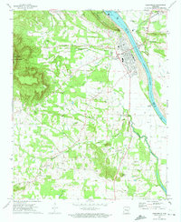 Download a high-resolution, GPS-compatible USGS topo map for Dardanelle, AR (1974 edition)
