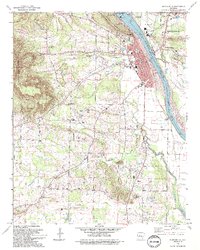 preview thumbnail of historical topo map of Dardanelle, AR in 1993