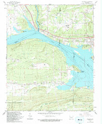 preview thumbnail of historical topo map of Logan County, AR in 1993