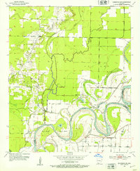 Download a high-resolution, GPS-compatible USGS topo map for Doddridge NE, AR (1953 edition)