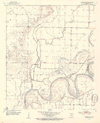 Download a high-resolution, GPS-compatible USGS topo map for Doddridge NE, AR (1953 edition)
