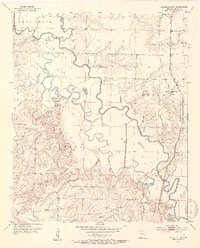Download a high-resolution, GPS-compatible USGS topo map for Doddridge NW, AR (1953 edition)