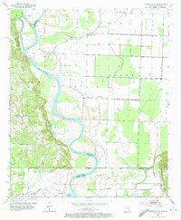 Download a high-resolution, GPS-compatible USGS topo map for Doddridge SE, AR (1973 edition)