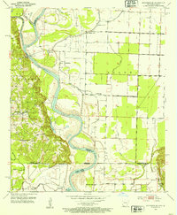 Download a high-resolution, GPS-compatible USGS topo map for Doddridge SE, AR (1953 edition)